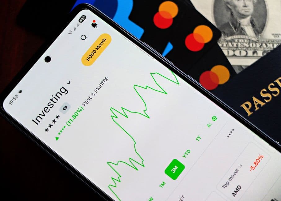 A smartphone showing an account app on screen